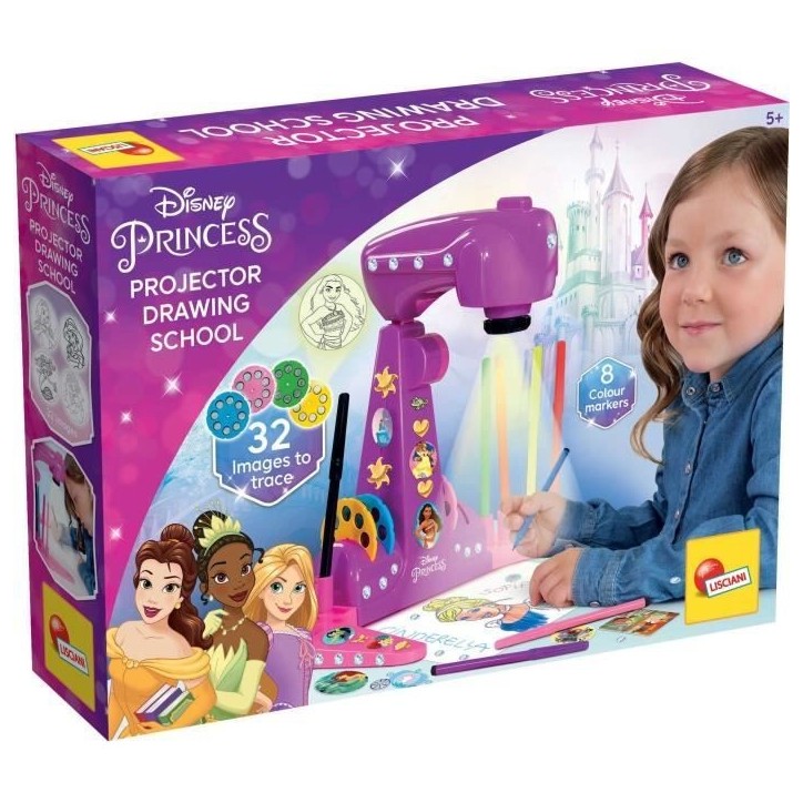 Projecteur de dessins - LISCIANIGIOCHI - PRINCESSES - Accessoires Inclus, Modeles Princesses Projecteur de dessins - LISCIANIGIOCHI - PRINCESSES - Accessoires Inclus, Modeles Princesses