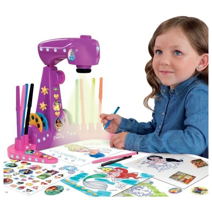 Projecteur de dessins - LISCIANIGIOCHI - PRINCESSES - Accessoires Inclus, Modeles Princesses Projecteur de dessins - LISCIANIGIOCHI - PRINCESSES - Accessoires Inclus, Modeles Princesses