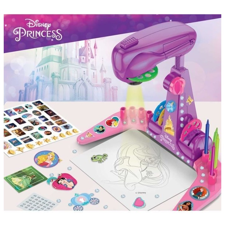 Projecteur de dessins - LISCIANIGIOCHI - PRINCESSES - Accessoires Inclus, Modeles Princesses Projecteur de dessins - LISCIANIGIOCHI - PRINCESSES - Accessoires Inclus, Modeles Princesses