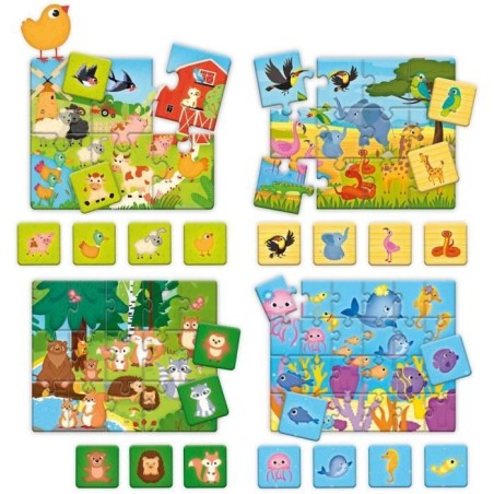 Jeu d'Association - CAROTINA BABY - Découverte des animaux