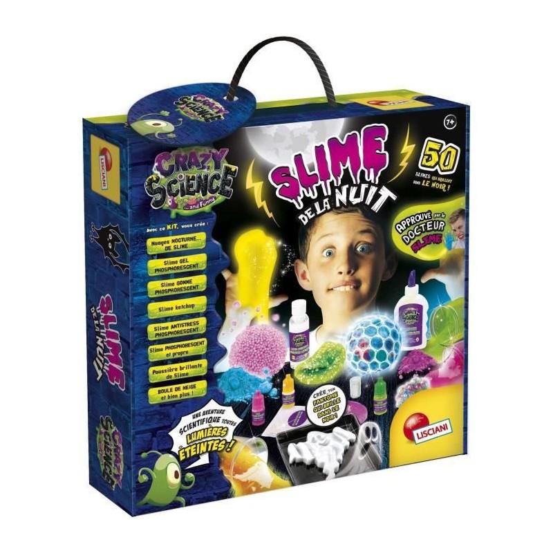 Slime de la Nuit - Kit Scientifique - CRAZY SCIENCE - Phosphorescent,