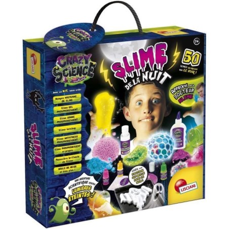 Slime de la Nuit - Kit Scientifique - CRAZY SCIENCE - Phosphorescent,
