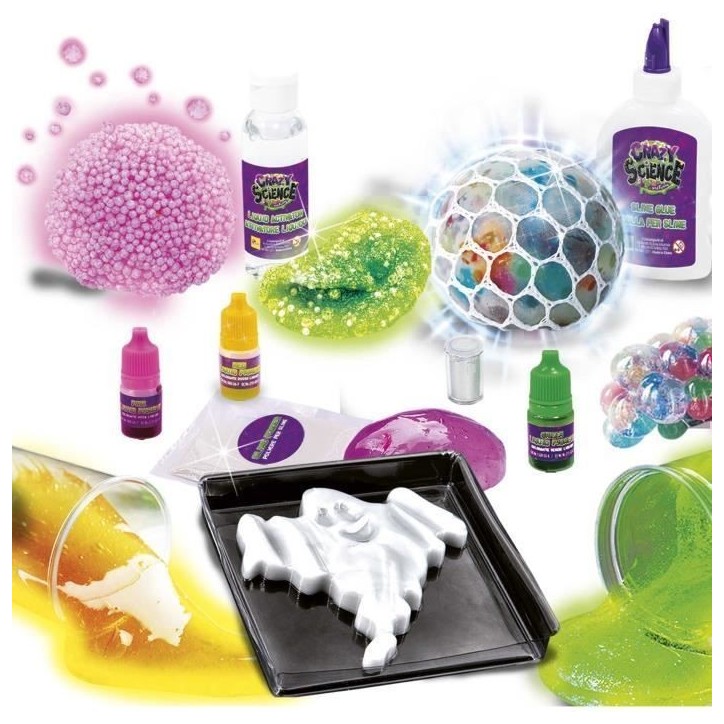 Slime de la Nuit - Kit Scientifique - CRAZY SCIENCE - Phosphorescent, Composants lumineux Slime de la Nuit - Kit Scientifique - CRAZY SCIENCE - Phosphorescent, Composants lumineux