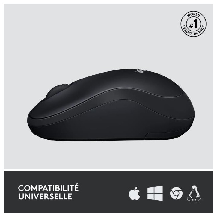 Souris - Sans Fil - Logitech - M220 Silent - Noir - Silencieuse