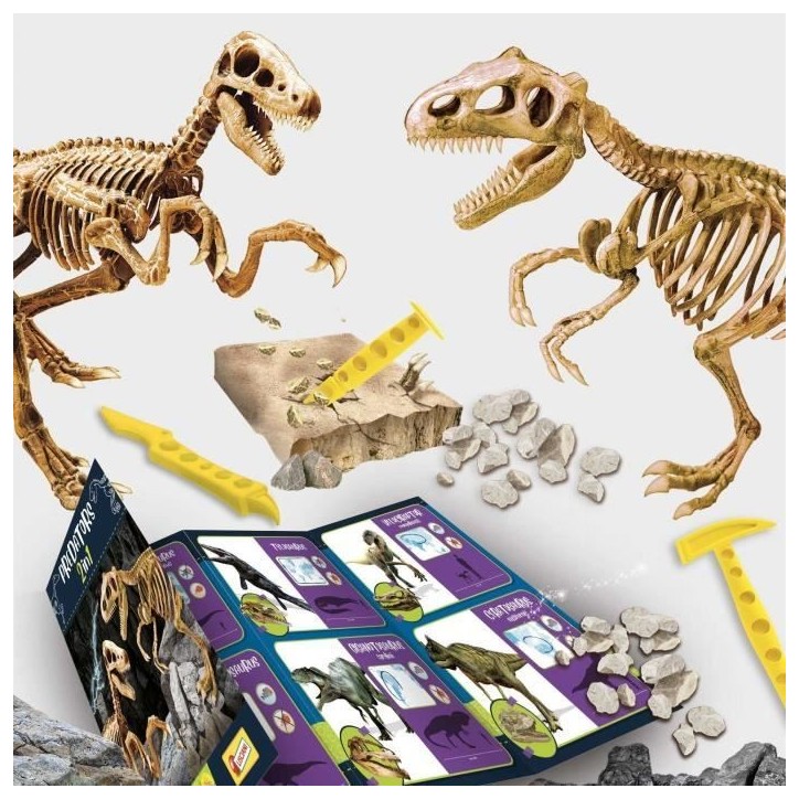 Prédateurs 2 en 1 - Kit Scientifique - I'M A GENIUS - Deux blocs a creuser Prédateurs 2 en 1 - Kit Scientifique - I'M A GENIUS - Deux blocs a creuser