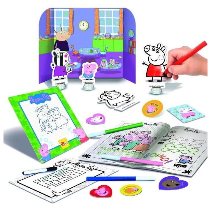 Sac a dos école de dessin Peppa Pig - LISCIANI Sac a dos école de dessin Peppa Pig - LISCIANI