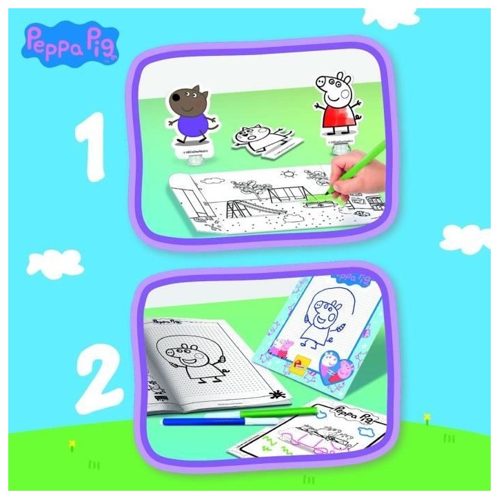 Sac a dos école de dessin Peppa Pig - LISCIANI Sac a dos école de dessin Peppa Pig - LISCIANI