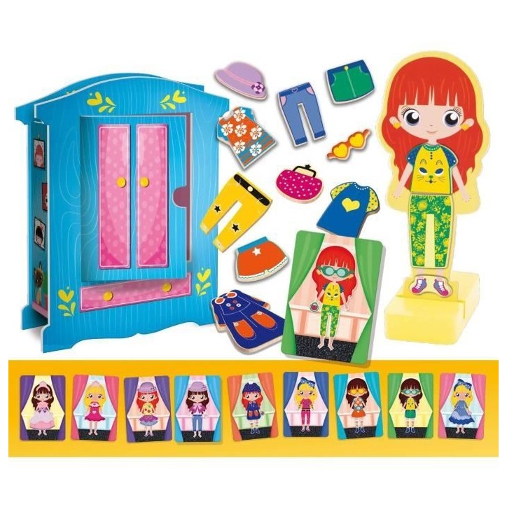 Jeu créatif - LISCIANI - Montessori Baby Bois - Poupée magnétique - Mode et imagination - Style Montessori Jeu créatif - LISCIANI - Montessori Baby Bois - Poupée magnétique - Mode et imagination - Style Montessori