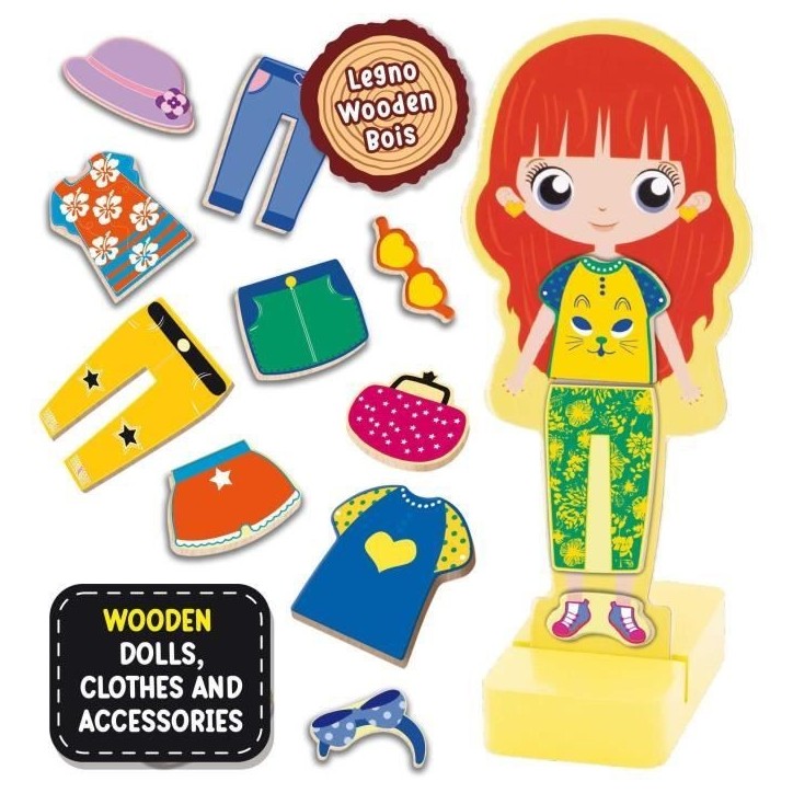 Jeu créatif - LISCIANI - Montessori Baby Bois - Poupée magnétique - Mode et imagination - Style Montessori Jeu créatif - LISCIANI - Montessori Baby Bois - Poupée magnétique - Mode et imagination - Style Montessori