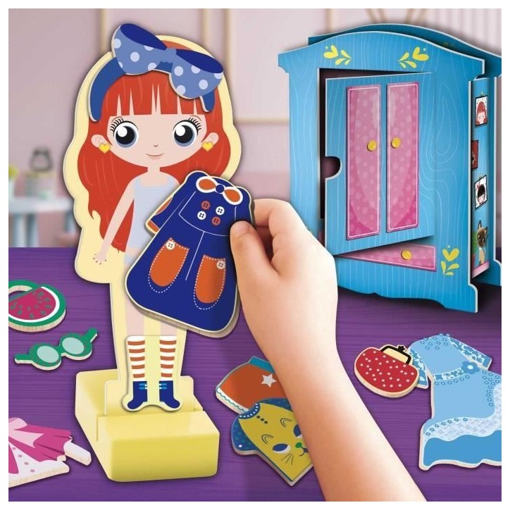 Jeu créatif - LISCIANI - Montessori Baby Bois - Poupée magnétique - Mode et imagination - Style Montessori Jeu créatif - LISCIANI - Montessori Baby Bois - Poupée magnétique - Mode et imagination - Style Montessori
