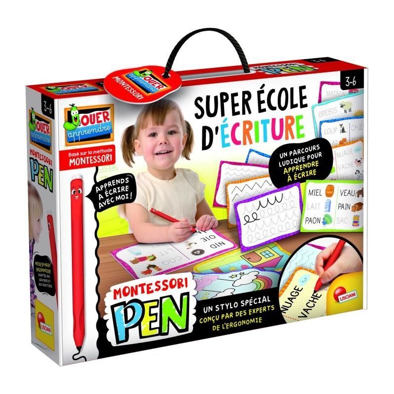 Stylo ergonomique - Montessori Pen Super Ecole d'écriture - LISCIANI Stylo ergonomique - Montessori Pen Super Ecole d'écriture - LISCIANI