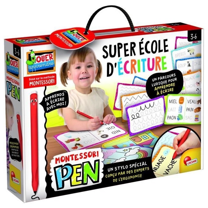 Stylo ergonomique - Montessori Pen Super Ecole d'écriture - LISCIANI Stylo ergonomique - Montessori Pen Super Ecole d'écriture - LISCIANI