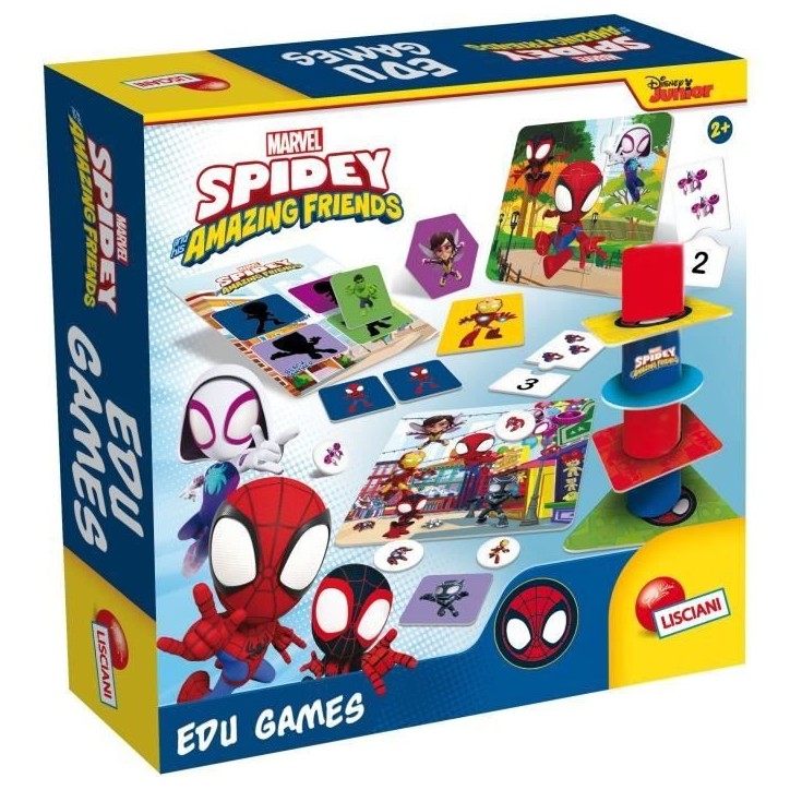 Collection de 10 jeux éducatifs pour les plus petits - Spidey - Edu Games - LISCIANI Collection de 10 jeux éducatifs pour les plus petits - Spidey - Edu Games - LISCIANI