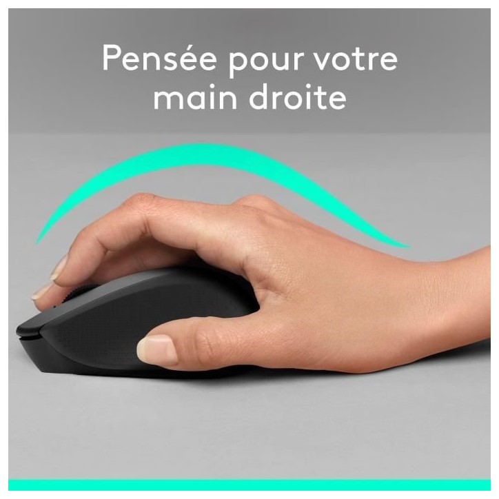 Souris - Sans fil - Logitech - M330 Silent Plus - Noir - Silencieuse