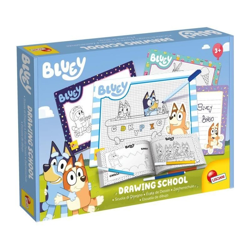 Ecole de dessin - Bluey drawing school - Kit complet pour apprendre a Ecole de dessin - Bluey drawing school - Kit complet pour apprendre a