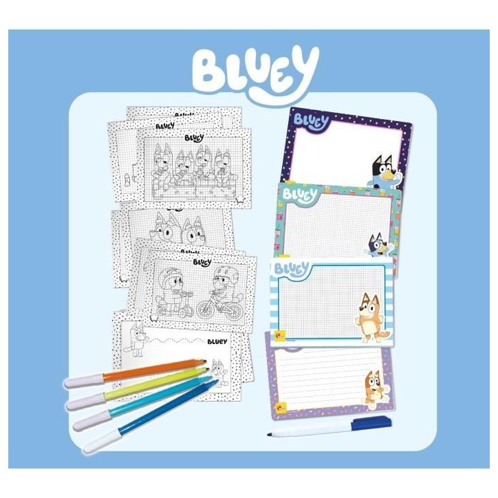 Ecole de dessin - Bluey drawing school - Kit complet pour apprendre a dessiner - LISCIANI Ecole de dessin - Bluey drawing school - Kit complet pour apprendre a dessiner - LISCIANI