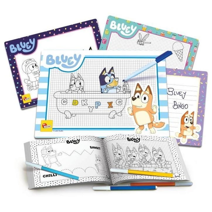 Ecole de dessin - Bluey drawing school - Kit complet pour apprendre a dessiner - LISCIANI Ecole de dessin - Bluey drawing school - Kit complet pour apprendre a dessiner - LISCIANI