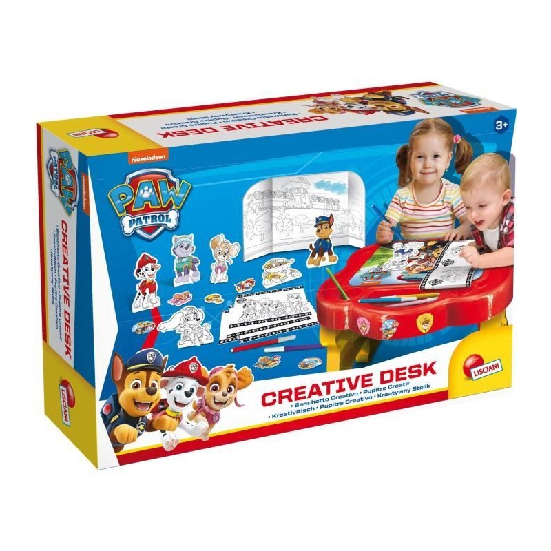 Pupitre créatif - Paw Patrol - LISCIANI - Tableau a colorier et jouer Pupitre créatif - Paw Patrol - LISCIANI - Tableau a colorier et jouer