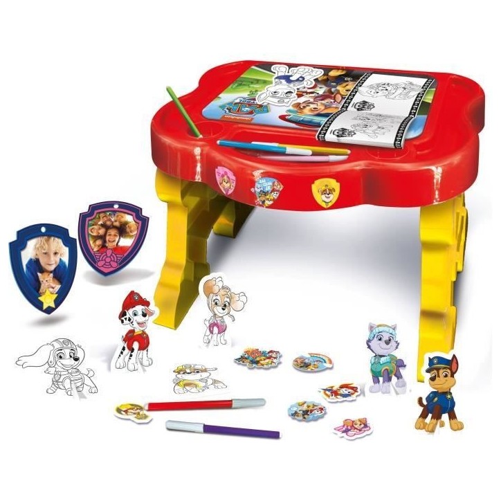 Pupitre créatif - Paw Patrol - LISCIANI - Tableau a colorier et jouer avec les personnages de la team Paw Patrol Pupitre créatif - Paw Patrol - LISCIANI - Tableau a colorier et jouer avec les personnages de la team Paw Patrol