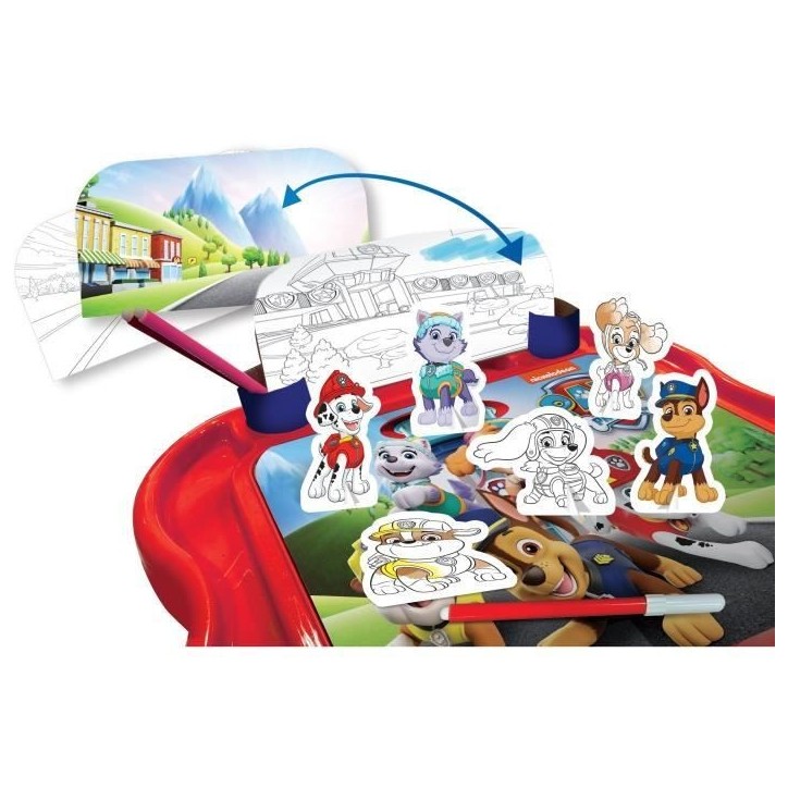 Pupitre créatif - Paw Patrol - LISCIANI - Tableau a colorier et jouer avec les personnages de la team Paw Patrol Pupitre créatif - Paw Patrol - LISCIANI - Tableau a colorier et jouer avec les personnages de la team Paw Patrol