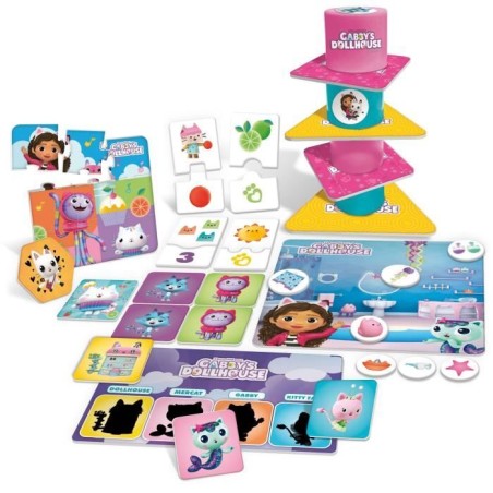 Collection éducative - LISCIANI - Gabby's Dollhouse - Jeux variés - Logique et imagination - Theme maison de poupée