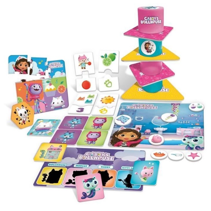 Collection éducative - LISCIANI - Gabby's Dollhouse - Jeux variés - Logique et imagination - Theme maison de poupée