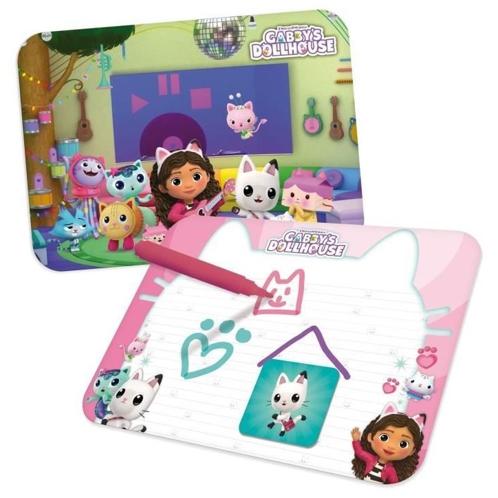 Table éducative - LISCIANI - Gabby's Dollhouse - Super Desk - Jeux logiques - Personnages animés - Activités ludiques Table éducative - LISCIANI - Gabby's Dollhouse - Super Desk - Jeux logiques - Personnages animés - Activités ludiques
