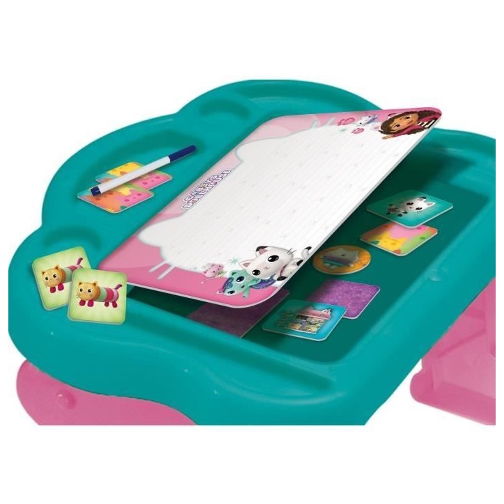 Table éducative - LISCIANI - Gabby's Dollhouse - Super Desk - Jeux logiques - Personnages animés - Activités ludiques Table éducative - LISCIANI - Gabby's Dollhouse - Super Desk - Jeux logiques - Personnages animés - Activités ludiques
