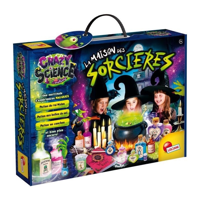 Kit magique - LISCIANI - Crazy Science - Maison des sorcieres - Expér