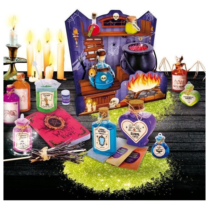 Kit magique - LISCIANI - Crazy Science - Maison des sorcieres - Expériences et potions - Découvertes originales Kit magique - LISCIANI - Crazy Science - Maison des sorcieres - Expériences et potions - Découvertes originales