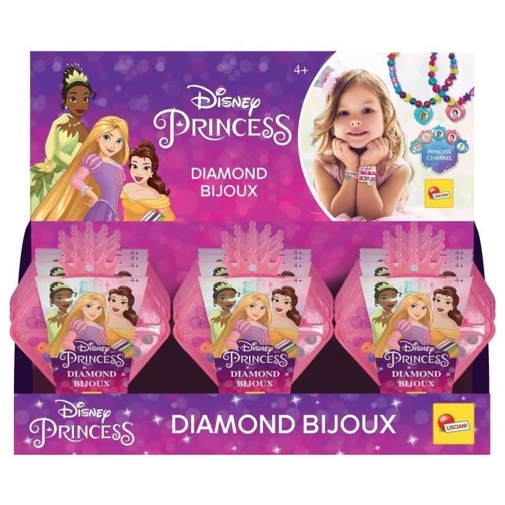 Coffret Bijoux - LISCIANIGIOCHI - Princesses - Coffret diamant, perles et breloques Coffret Bijoux - LISCIANIGIOCHI - Princesses - Coffret diamant, perles et breloques