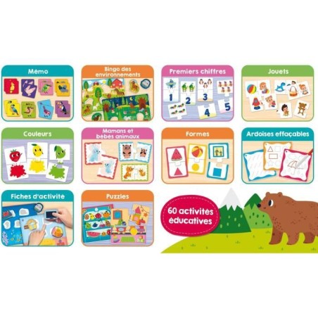 Jeu éducatif - LISCIANI - Carotina Baby - 60 activités - Mémoire et logique - Découverte des bases - Des 2 ans