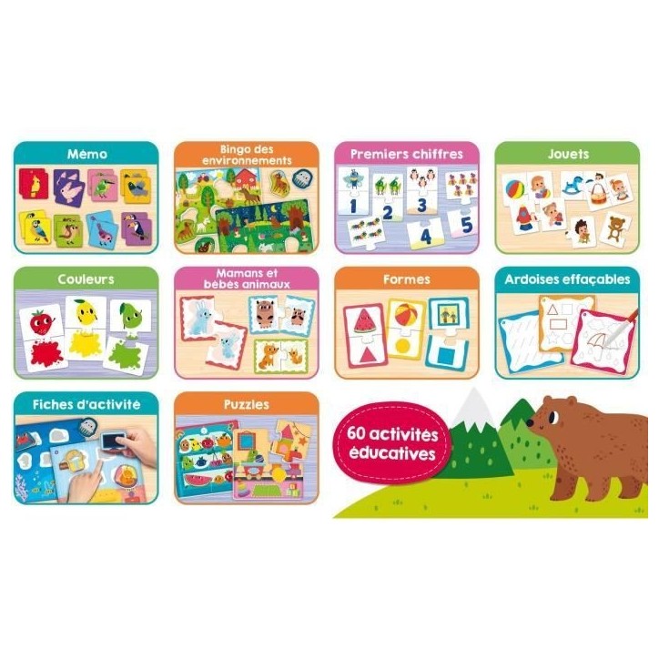 Jeu éducatif - LISCIANI - Carotina Baby - 60 activités - Mémoire et logique - Découverte des bases - Des 2 ans Jeu éducatif - LISCIANI - Carotina Baby - 60 activités - Mémoire et logique - Découverte des bases - Des 2 ans