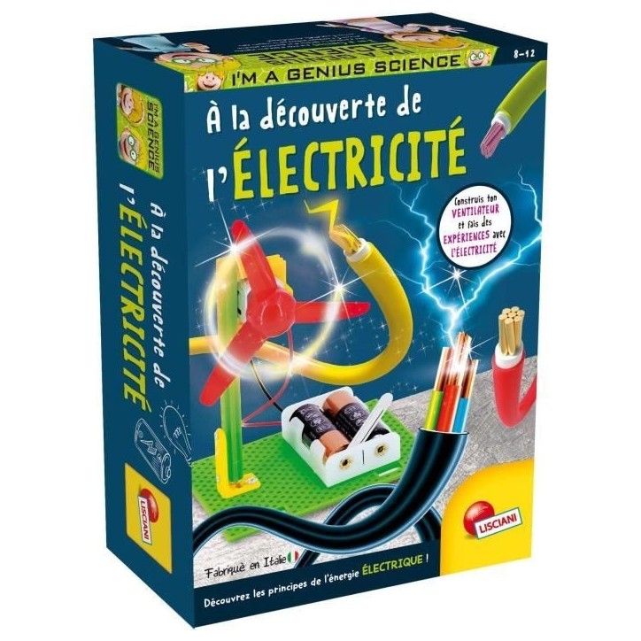 Découverte de l'éléctricité - Kit Scientifique - I'M A GENIUS POCKET - Composants sûrs