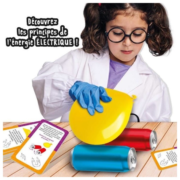 Découverte de l'éléctricité - Kit Scientifique - I'M A GENIUS POCKET - Composants sûrs