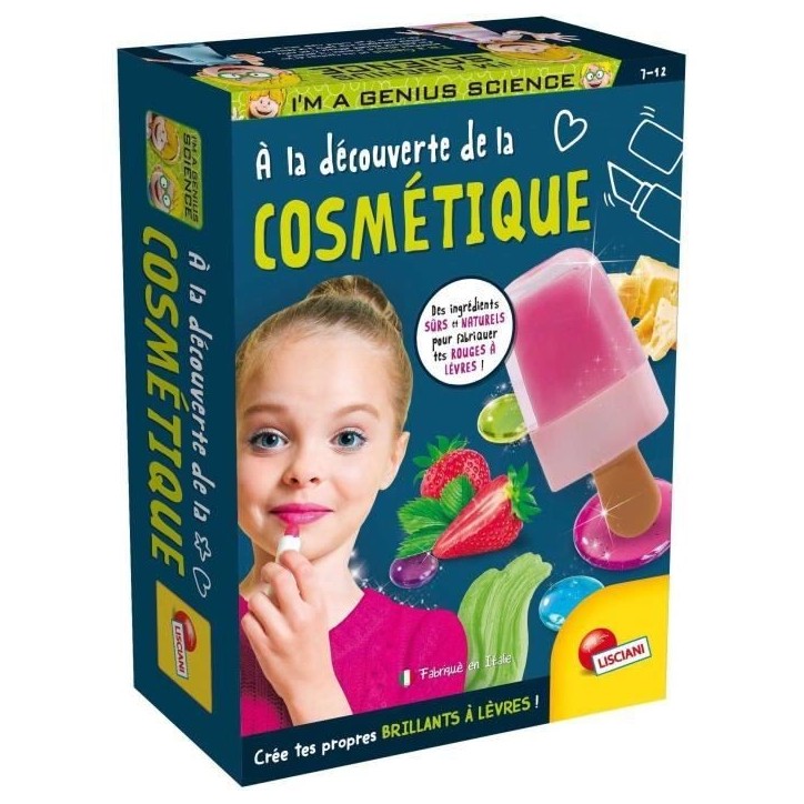 Découverte de la cosmétique - Kit Scientifique - I'M A GENIUS POCKET - Ingrédients naturels, Recettes variées Découverte de la cosmétique - Kit Scientifique - I'M A GENIUS POCKET - Ingrédients naturels, Recettes variées