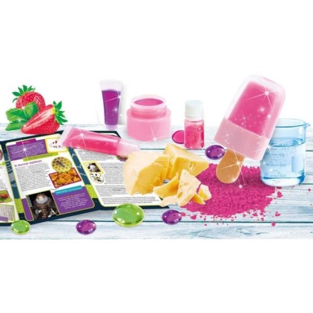 Découverte de la cosmétique - Kit Scientifique - I'M A GENIUS POCKET - Ingrédients naturels, Recettes variées