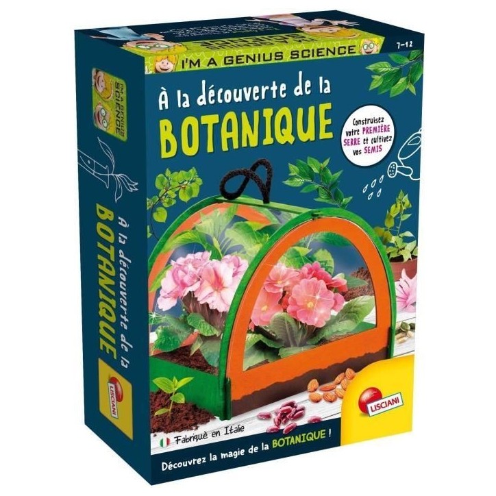 Découverte de la botanique - Kit Scientifique - I'M A GENIUS POCKET - Serre miniature, Expériences botaniques Découverte de la botanique - Kit Scientifique - I'M A GENIUS POCKET - Serre miniature, Expériences botaniques