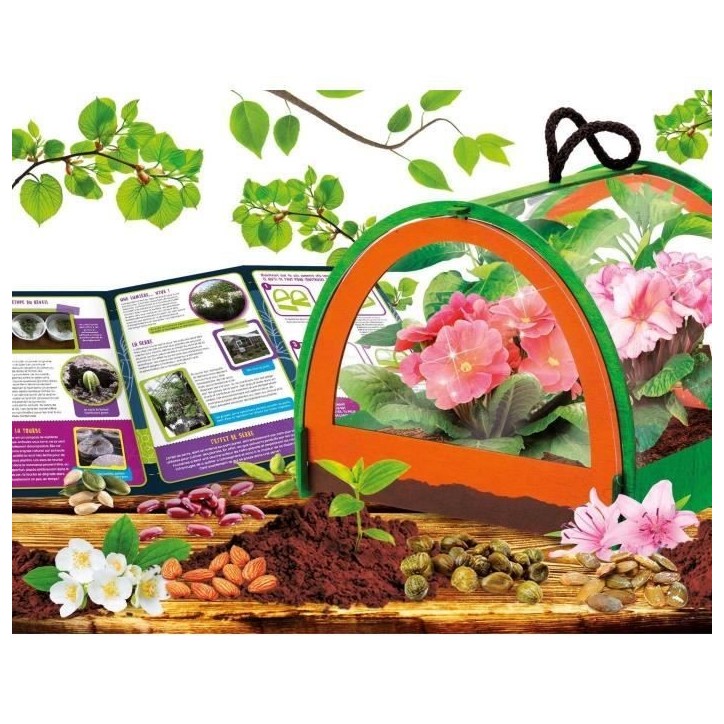 Découverte de la botanique - Kit Scientifique - I'M A GENIUS POCKET - Serre miniature, Expériences botaniques Découverte de la botanique - Kit Scientifique - I'M A GENIUS POCKET - Serre miniature, Expériences botaniques