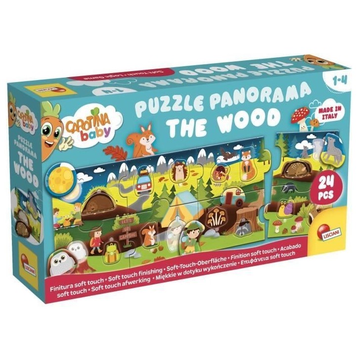 Les Bois - Puzzle panoramique - CAROTINA BABY - Développement de la logique, Motricité fine Les Bois - Puzzle panoramique - CAROTINA BABY - Développement de la logique, Motricité fine
