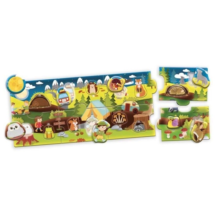 Les Bois - Puzzle panoramique - CAROTINA BABY - Développement de la logique, Motricité fine Les Bois - Puzzle panoramique - CAROTINA BABY - Développement de la logique, Motricité fine