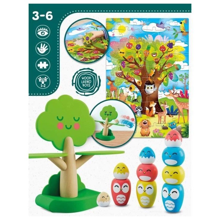 Tree Balancing - Jeu Montessori- MONTESSORI BOIS - Jeu d'Équilibre, Arbre et Oiseaux Tree Balancing - Jeu Montessori- MONTESSORI BOIS - Jeu d'Équilibre, Arbre et Oiseaux