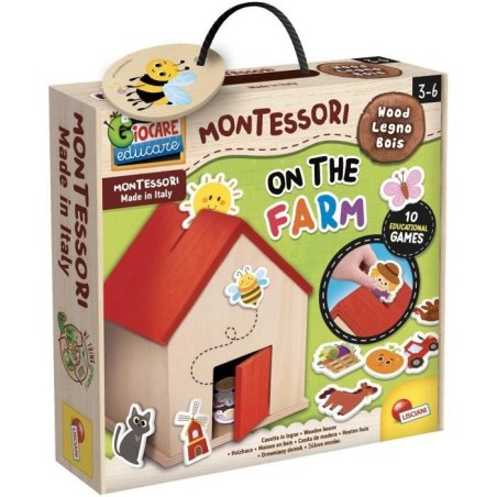 a la ferme - Jeu Montessori - MONTESSORI BOIS - Maison de Ferme, Élé