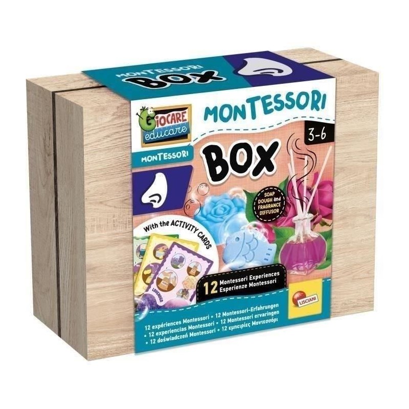 Kit sensoriel - LISCIANI - Montessori Box - L'odeur - Créer savons pa Kit sensoriel - LISCIANI - Montessori Box - L'odeur - Créer savons pa