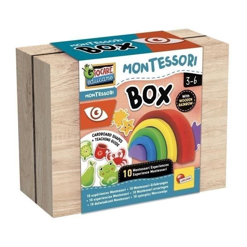 Jeu éducatif - LISCIANI - Montessori Box - La vue - Arc-en-ciel en bo Jeu éducatif - LISCIANI - Montessori Box - La vue - Arc-en-ciel en bo