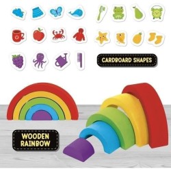 Jeu éducatif - LISCIANI - Montessori Box - La vue - Arc-en-ciel en bo