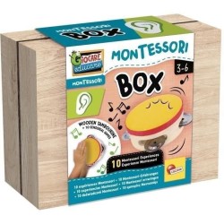Jeu musical - LISCIANI - Montessori Box - L'ouie - Tambourin en bois -