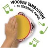 Jeu musical - LISCIANI - Montessori Box - L'ouie - Tambourin en bois -
