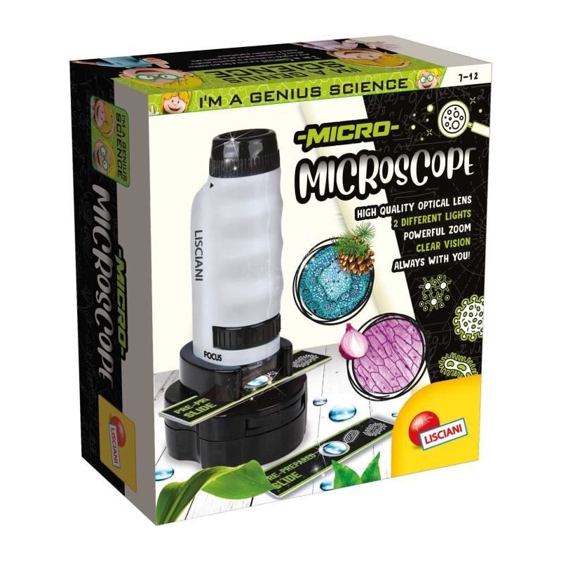 Microscope Portable - I'M A GENIUS - Grossissement puissant Microscope Portable - I'M A GENIUS - Grossissement puissant