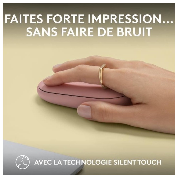 Souris - Sans fil - Logitech - Pebble Mouse 2 M350s - Rose Souris - Sans fil - Logitech - Pebble Mouse 2 M350s - Rose